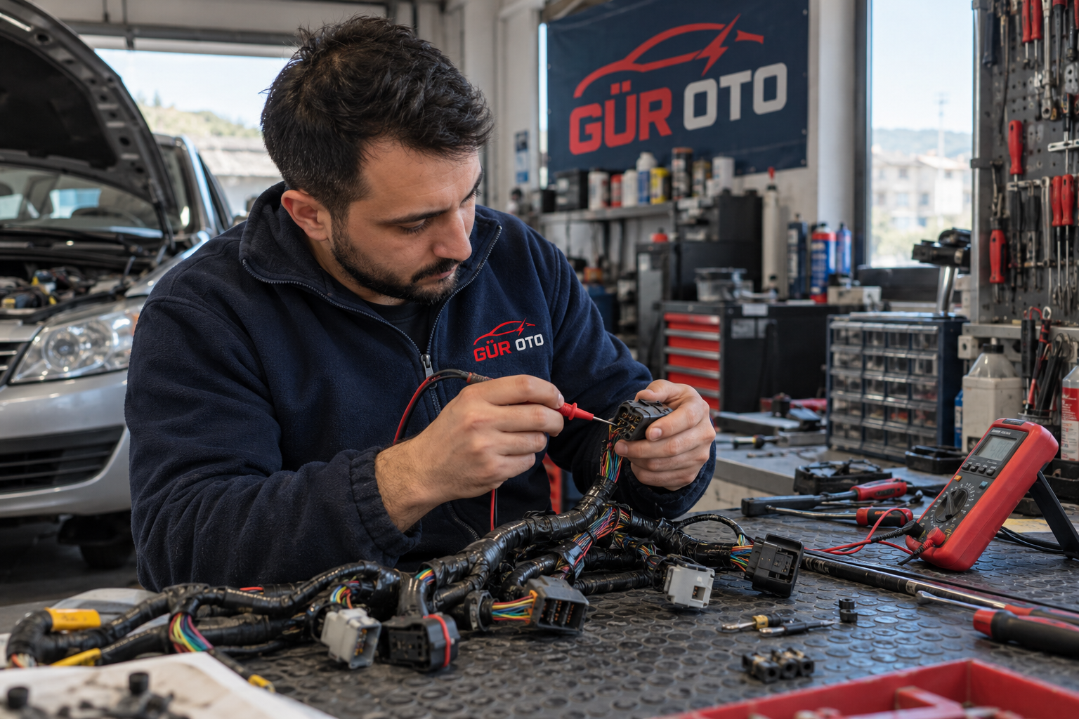Gür Oto'da araç elektrik tesisatı ve sigorta kutusu onarımı